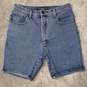 Blue Star High Waist Jorts Shorts Girls 12 Vintage Y2K Bermuda Length Denim